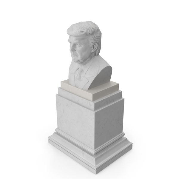 Marble Bust Of President Trump On Pedestal PNG & PSD Images Marble Bust Of President Trump On Pedestal PNG & PSD Images