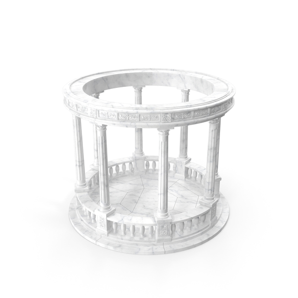 Gazebo: Marble Round Colonnade PNG & PSD Images Gazebo: Marble Round Colonnade PNG & PSD Images