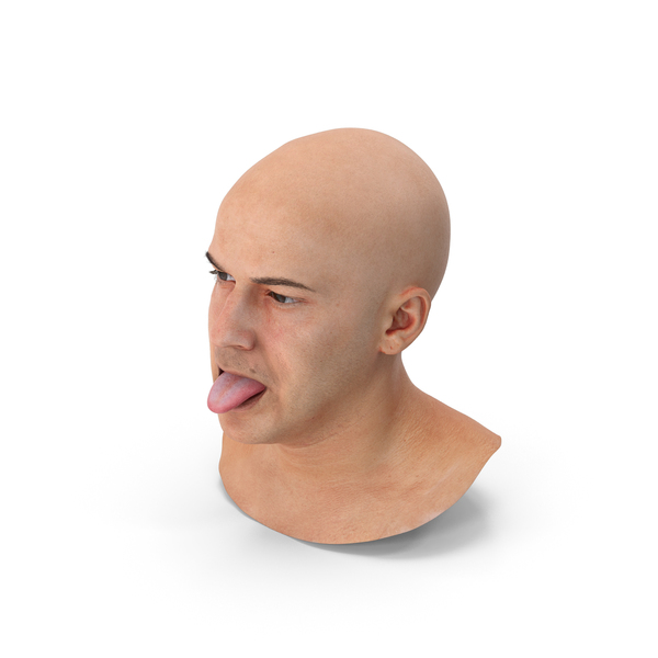 Male: Marcus Human Head Tongue Show Down PNG & PSD Images Male: Marcus Human Head Tongue Show Down PNG & PSD Images