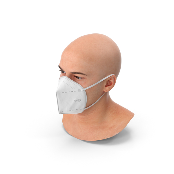 Male Head: Marcus with Respiratory Mask PNG & PSD Images Male Head: Marcus with Respiratory Mask PNG & PSD Images