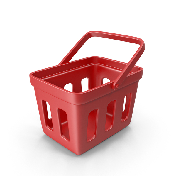Shopping: Market Basket Small Red PNG & PSD Images