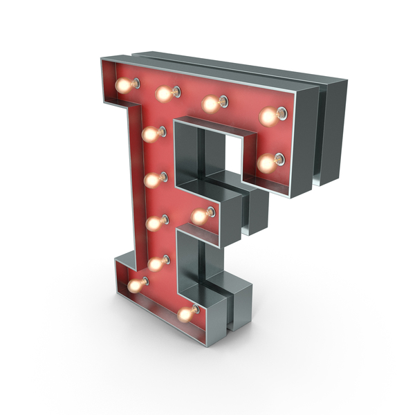 Marquee Letter F PNG Images & PSDs for Download | PixelSquid - S12294549A
