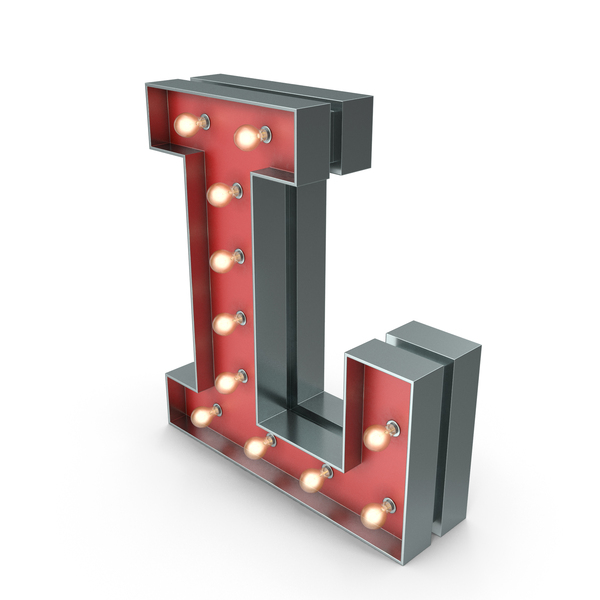 Marquee Letter L PNG Images & PSDs for Download | PixelSquid - S122945615