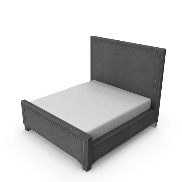 Marseille King Bed Graphite Vintage Velvet PNG & PSD Images