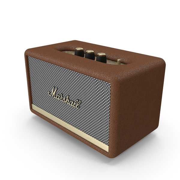 Marshall Acton II Wireless Wi-Fi Smart Speaker Brown PNG & PSD Images