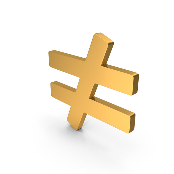 Symbols: Mathematical Inequality Icon Gold PNG & PSD Images