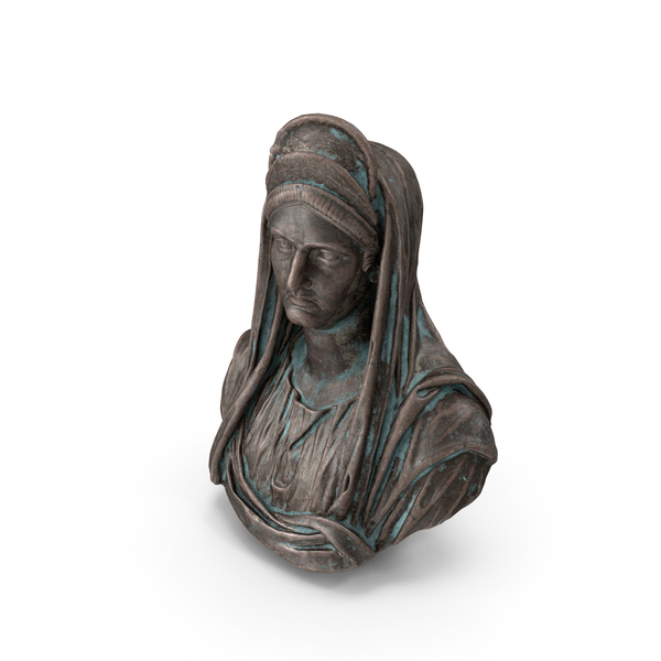Matidia Bust Bronze Outdoor PNG & PSD Images Matidia Bust Bronze Outdoor PNG & PSD Images