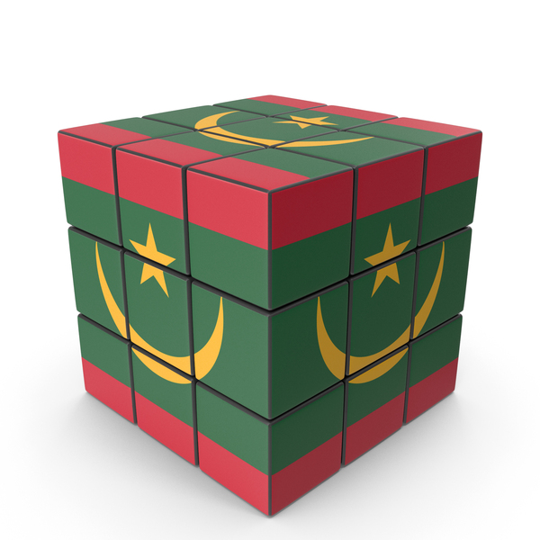 Mauritania Solved Puzzle Cube Country Flag PNG & PSD Images Mauritania Solved Puzzle Cube Country Flag PNG & PSD Images