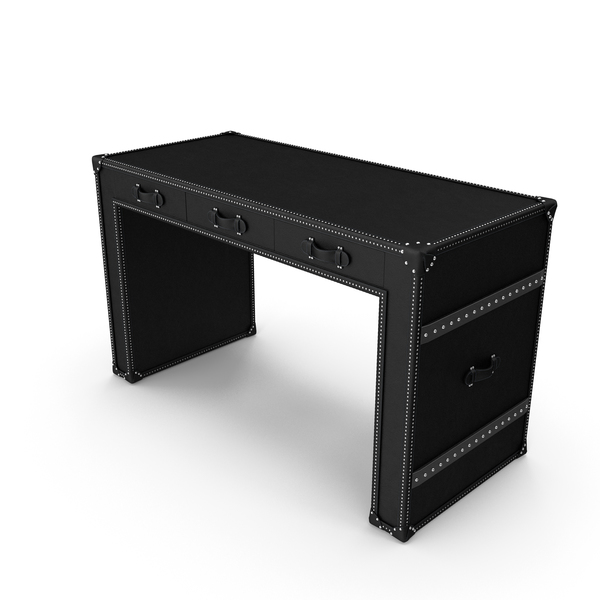 Office: Mayfair Steamer Trunk 3 Drawer Desk PNG & PSD Images