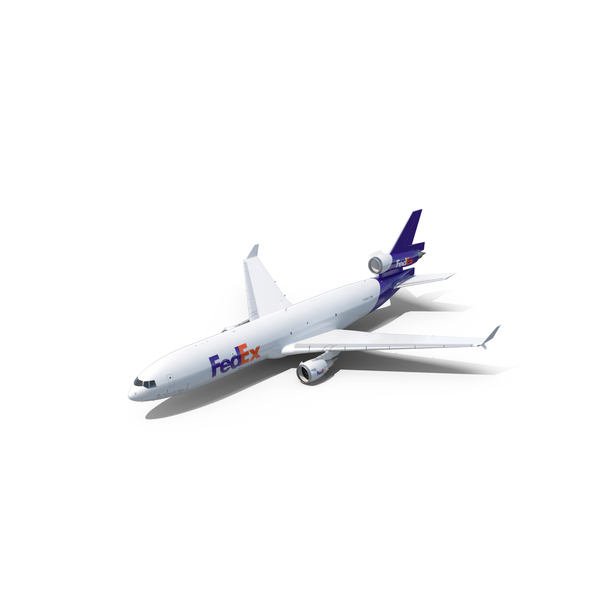Cargo Airplane: McDonnell Douglas MD11 FedEx Flight PNG & PSD Images