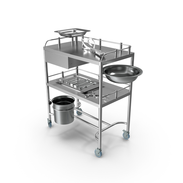 Medical Cart with Obstetrical Forceps and Instruments PNG & PSD Images Medical Cart with Obstetrical Forceps and Instruments PNG & PSD Images