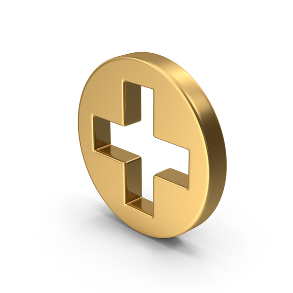 Medical Cross Gold Symbol PNG & PSD Images