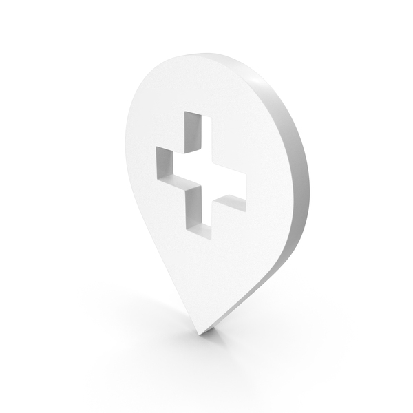 Symbols: Medical Map Pin Symbol PNG & PSD Images