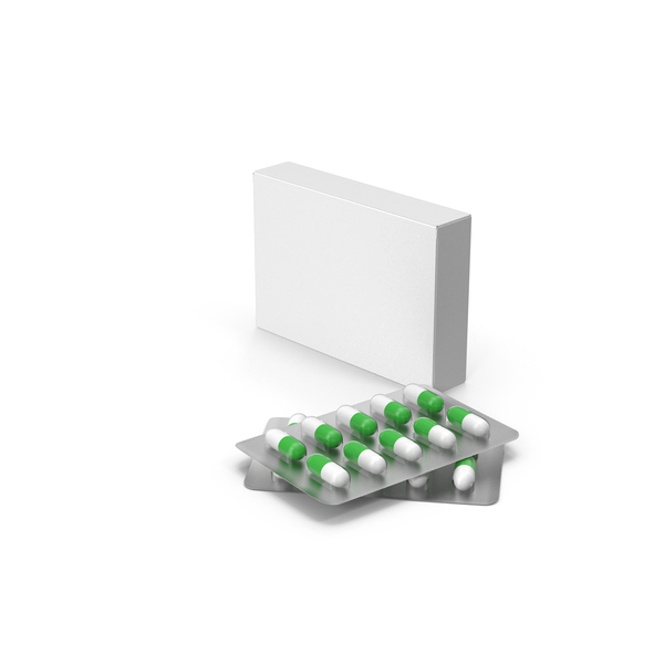 Packaged Medicine: Medication Package and Green Capsule Pills PNG & PSD Images Packaged Medicine: Medication Package and Green Capsule Pills PNG & PSD Images
