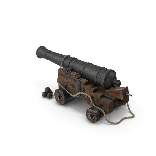 Cannon: Medieval Gun on Gun Carriage with Rope and Cannonballs PNG & PSD Images Cannon: Medieval Gun on Gun Carriage with Rope and Cannonballs PNG & PSD Images