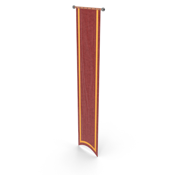 Medieval Wall Banner Red PNG & PSD Images