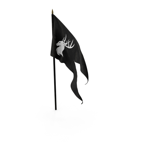 Flag: Medieval Waving Banner On Pole Black White PNG & PSD Images Flag: Medieval Waving Banner On Pole Black White PNG & PSD Images
