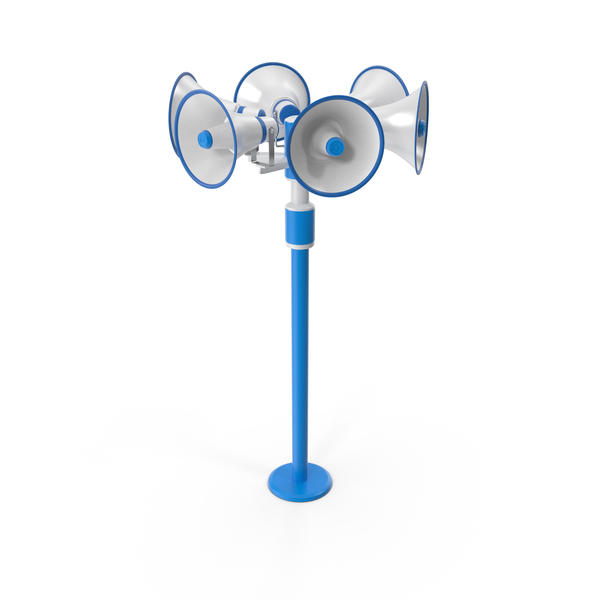 Bullhorn: Megaphones On A Pole PNG & PSD Images