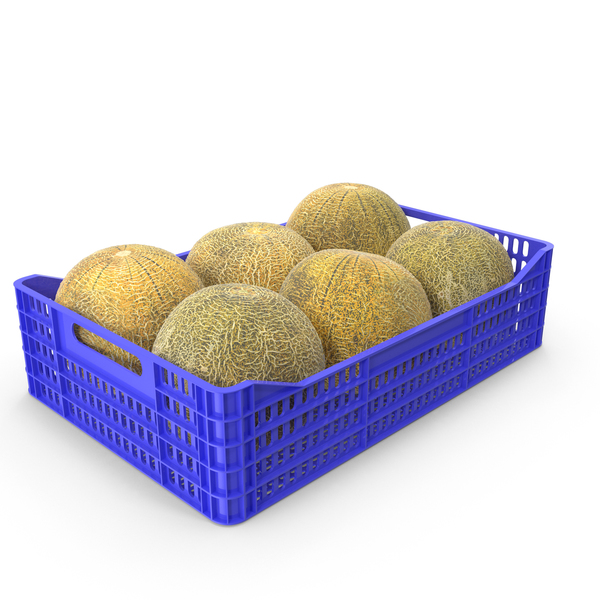 Melon: Melons in Plastic Crate PNG & PSD Images Melon: Melons in Plastic Crate PNG & PSD Images