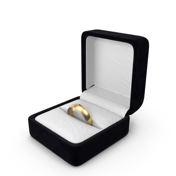 Mens Wedding Ring in Box PNG & PSD Images