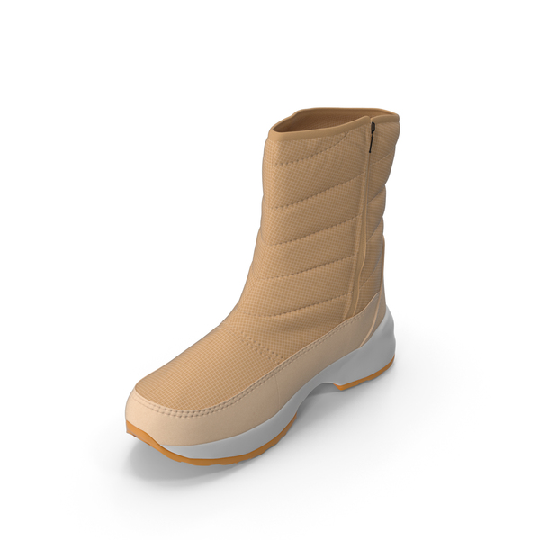 Snow: Mens Winter Boots Beige PNG & PSD Images