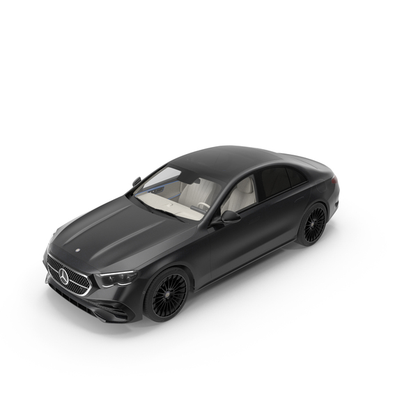 Mercedes Benz E Class 2023 Black PNG & PSD Images