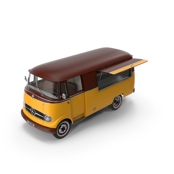 Mercedes Benz L319 Food Truck PNG & PSD Images