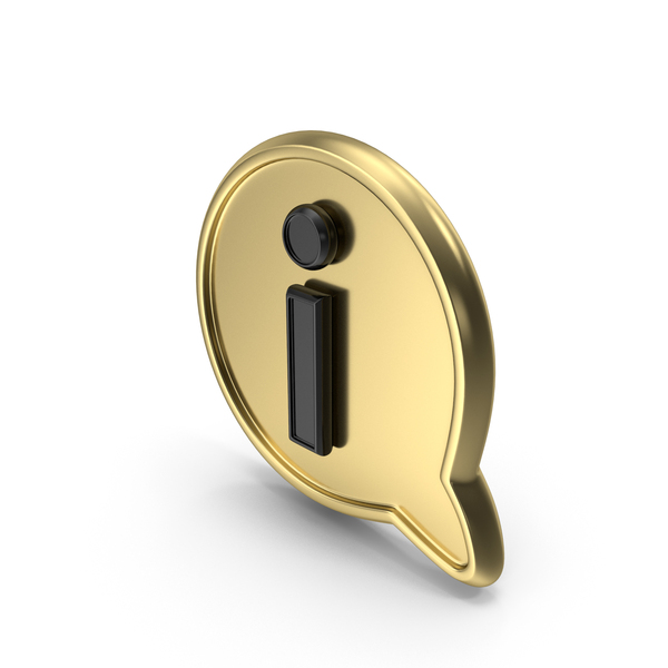 Computer Icon: Message Information Gold PNG & PSD Images