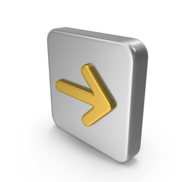 Directional: Metal Arrow Right Icon PNG & PSD Images
