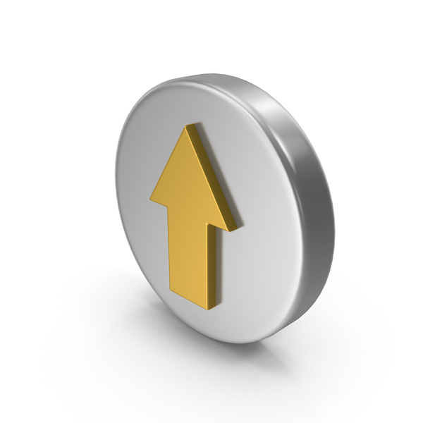 Directional: Metal Arrow Up Icon PNG & PSD Images