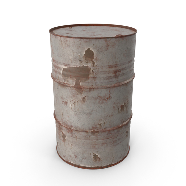 Oil Drum: Metal Barrel V1 PNG & PSD Images