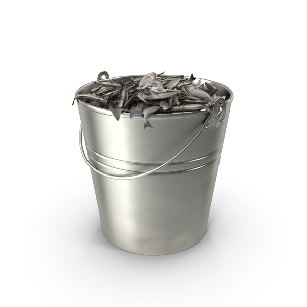 Metal Bucket With Fish PNG & PSD Images Metal Bucket With Fish PNG & PSD Images