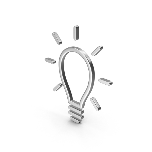 Symbols: Metal Bulb Icon PNG & PSD Images