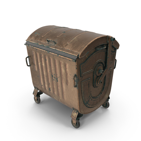 Metal Garbage Container Bronze Oxydation PNG & PSD Images Metal Garbage Container Bronze Oxydation PNG & PSD Images