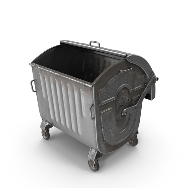 Metal Garbage Container Steel Worn Open PNG Images & PSDs for Download ...