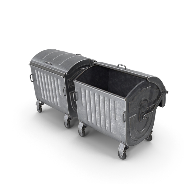 Container: Metal Garbage Containers PNG & PSD Images