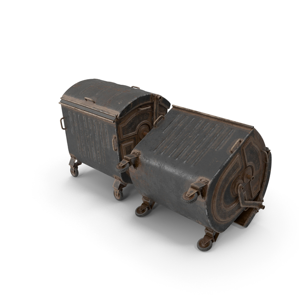 Container: Metal Garbage Containers Iron PNG & PSD Images