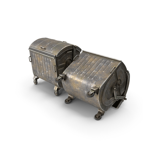 Metal Garbage Containers Oxidized PNG Images & PSDs for Download ...