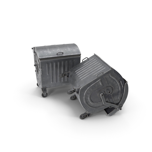 Container: Metal Garbage Containers Posed PNG & PSD Images Container: Metal Garbage Containers Posed PNG & PSD Images