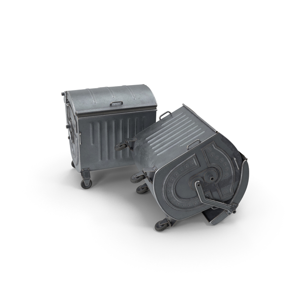 Disposal: Metal Garbage Containers Posed PNG & PSD Images Disposal: Metal Garbage Containers Posed PNG & PSD Images