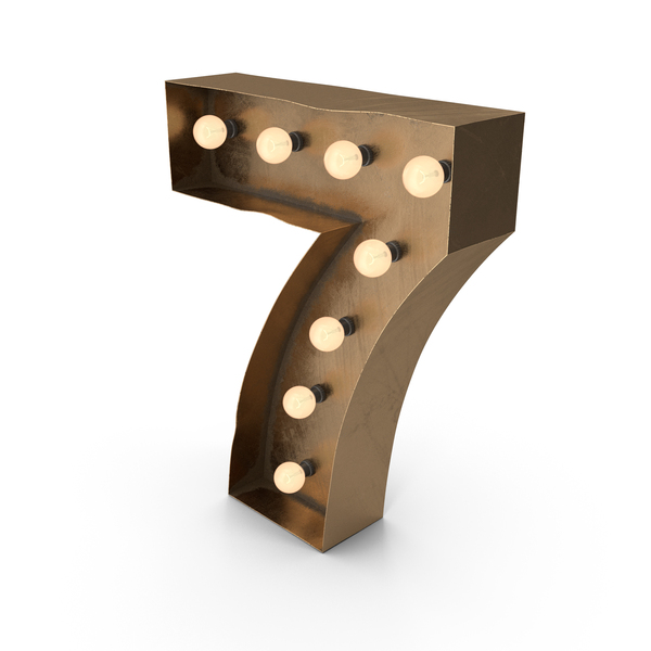 Number: Metal Light Up Marquee Numbers 7 PNG & PSD Images Number: Metal Light Up Marquee Numbers 7 PNG & PSD Images