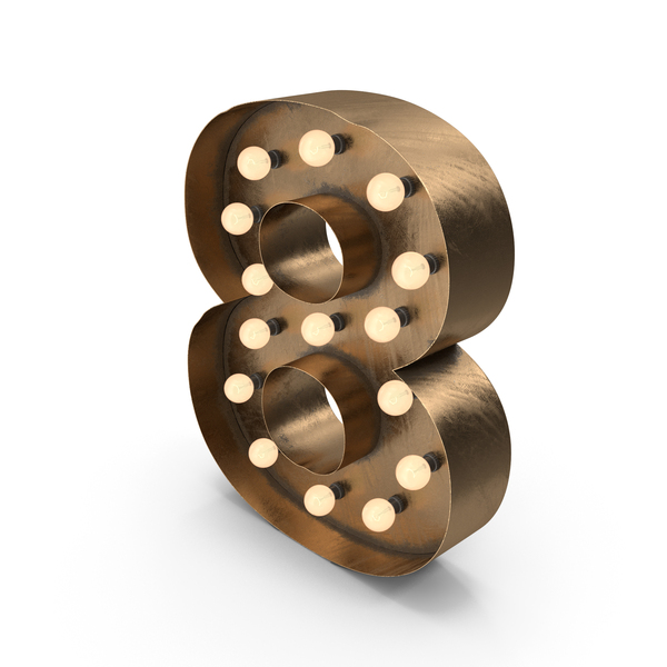Number: Metal Light Up Marquee Numbers 8 PNG & PSD Images Number: Metal Light Up Marquee Numbers 8 PNG & PSD Images
