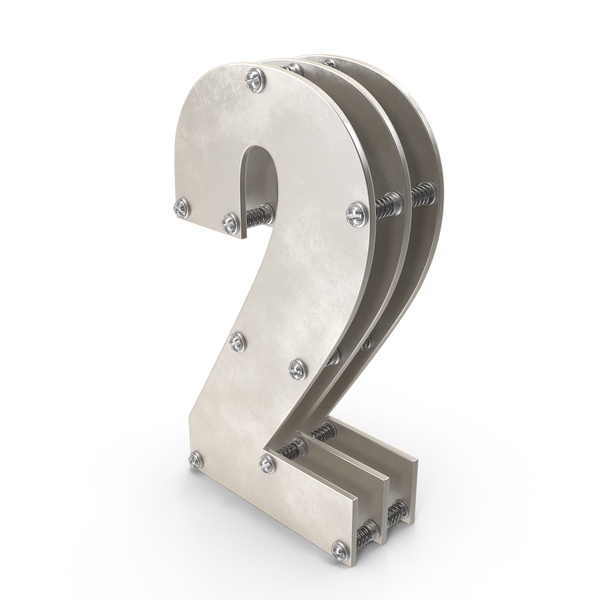 Metal Number 2 PNG & PSD Images Metal Number 2 PNG & PSD Images