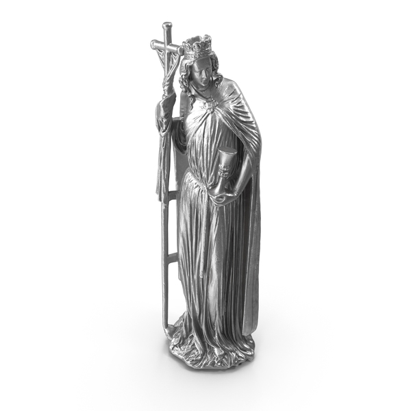 Statue: Metal Saint With A Cross PNG & PSD Images Statue: Metal Saint With A Cross PNG & PSD Images