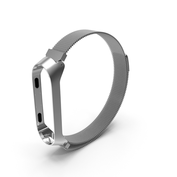 Fitness Bracelet: Metal Strap for Mi Band PNG & PSD Images