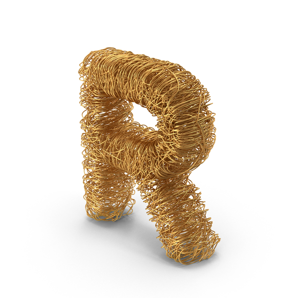 Language: Metal Wire Letter R PNG & PSD Images