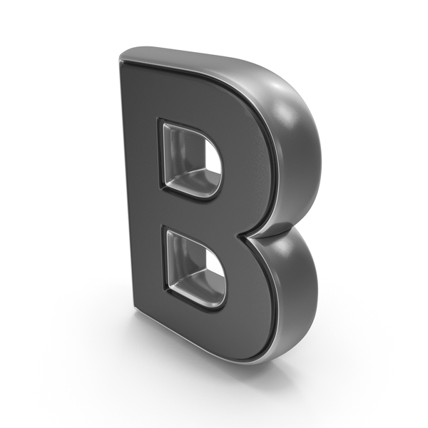 Symbols: Metalic Dual Color Alphabet Capital B Black PNG & PSD Images Symbols: Metalic Dual Color Alphabet Capital B Black PNG & PSD Images