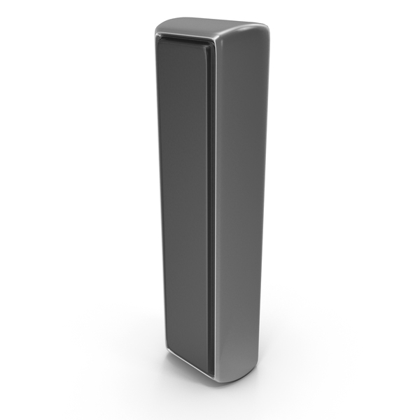 Symbols: Metalic Dual Color Alphabet Capital I Black PNG & PSD Images