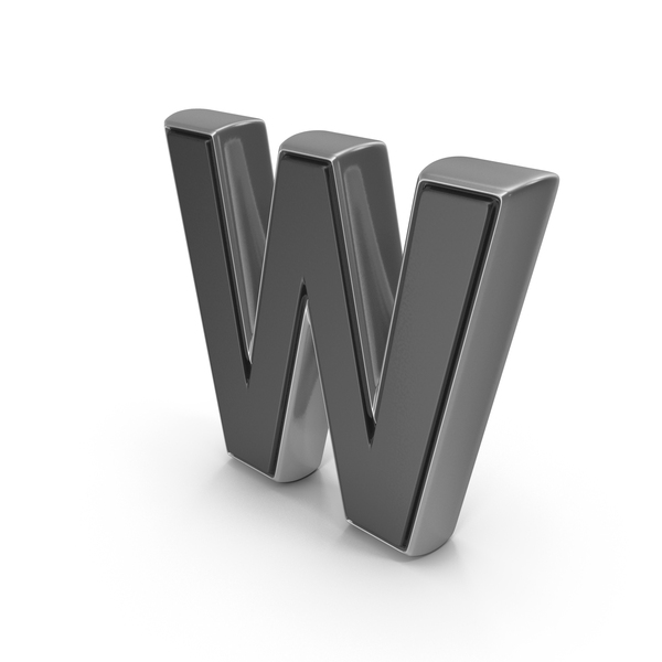 Symbols: Metalic Dual Color Alphabet Capital W Black PNG & PSD Images Symbols: Metalic Dual Color Alphabet Capital W Black PNG & PSD Images