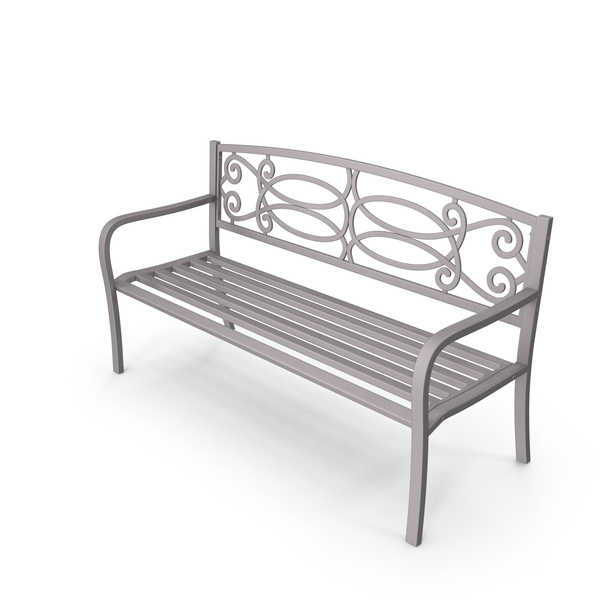 Park: Metallic Garden Bench PNG & PSD Images